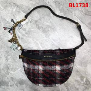 BALENCIAG巴黎世家 新品 Souvenir系列腰包 單肩包 鐵塔掛繩  BL1738