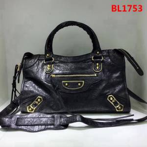 BALENCIAG巴黎世家 Balenciaga city S 平金 38cm 限量的爆裂紋羊皮 手提肩背斜挎包  BL1753