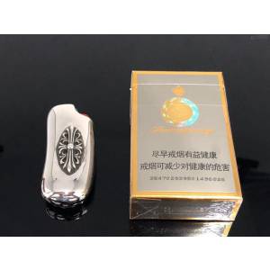 Chrome heart銀飾 克羅心小薔薇橢圓火機殼  gjc1552
