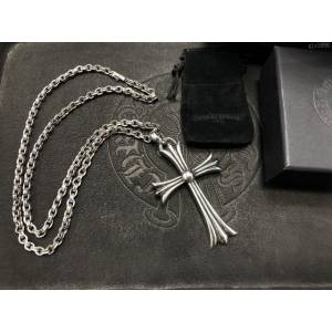 chrome hearts銀飾 克羅心大十字架吊墜 克羅心銀飾品 925銀首飾項鏈  gjc1856