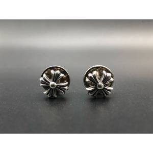 chrome hearts銀飾 克羅心小十字花胸針 克羅心925銀別針  gjc1897