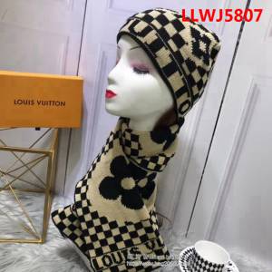 路易威登LV 官網同步 套裝系列 新款圍巾加帽子 男女同款 LLWJ5807