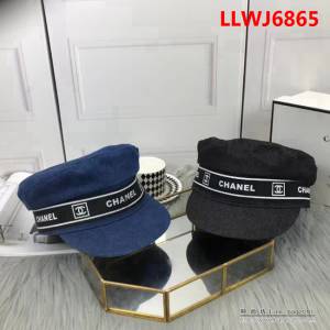 CHANEL香奈兒 火爆單品走秀款 2018最新款牛仔軍帽 四季可戴 LLWJ6865