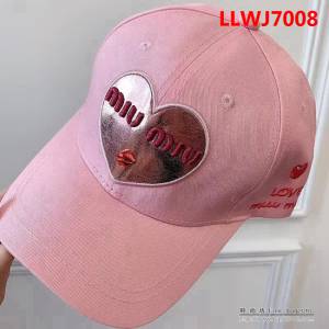 miu miu 爆新款 時尚百搭棒球帽 四季可戴 LLWJ7008
