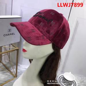 CHANEL香奈兒 2018最新流行版 高端情侶款絲絨棒球帽 LLWJ7899