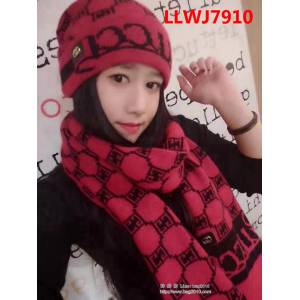 GUCCI古馳 新款 原單羊毛帽子圍巾套裝 圍巾可雙面穿戴 LLWJ7910