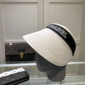 Chanel女士帽子 香奈兒空頂編織草帽  mm1078
