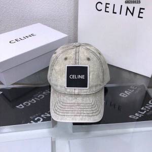 CELINE男女同款帽子 賽琳緊密刺繡洗水做舊遮陽帽棒球帽  mm1121