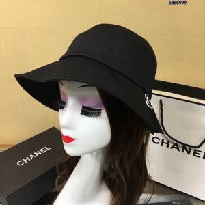 Chanel爆款女士帽子 香奈兒2021新款錯邊柔軟漁夫帽  mm1428