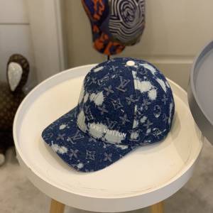 LV新品男士帽子 路易威登刺繡水洗牛仔棒球帽鴨舌帽  mm1627