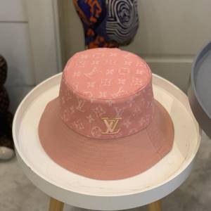 LV新品女士帽子 路易威登雙面牛仔漁夫帽遮陽帽  mm1676