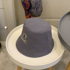 Chanel新品女士帽子 香奈兒不對稱簡約漁夫帽遮陽帽  mm1689
