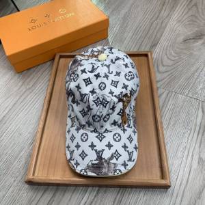 LV新品男士帽子 路易威登動物印花棒球帽鴨舌帽  mm1748