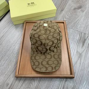 Coach男女同款帽子 蔻馳經典印花棒球帽鴨舌帽  mm1754