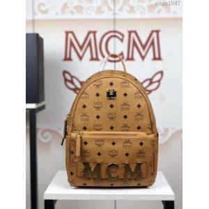 MCM雙肩包 原單 5933小號 Trilogie Stark子母包 實用百搭 MCM經典印花 限量款 可拆卸口袋後背包  mdmc1047