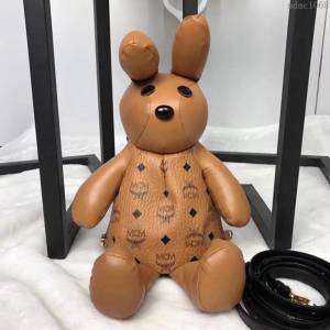 MCM雙肩背包 原單 2197 2018款 吉祥物小兔子 Visetos印花塗層帆布 MCM單肩斜挎女包  mdmc1068