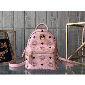 MCM雙肩背包 原單 超mini Stark經典女背包 側邊點綴鉚釘 MCM後背包 時尚迷人單品  mdmc1089