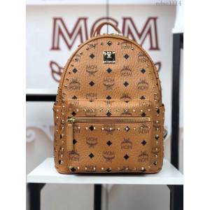 MCM雙肩包 原單 5917小號 夏季新款 純手工定制版 48k鍍金 MCM女後背包  mdmc1114