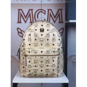 MCM雙肩背包 原單 5927小號 Gunta“M”字形鉚釘背包 金屬鉚釘 MCM女背包  mdmc1137