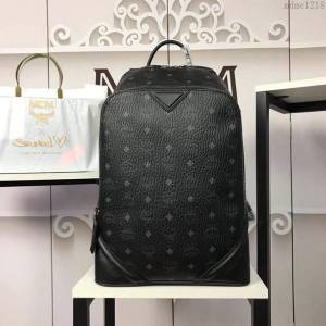 MCM雙肩背包 原單 2118 Duke款雙肩包 經典MCM字母印花塗層帆布 MCM男背包  mdmc1218