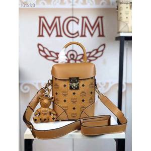 MCM女包 原單品質 18款新款 經典印花復古小方盒 MCM手提包 單肩斜挎女包 MCM腰包  mdmc1233