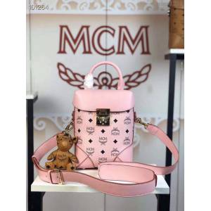 MCM女包 原單品質 18款新款 經典印花復古小方盒 MCM手提包 單肩斜挎女包 MCM腰包  mdmc1234
