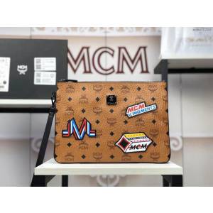 MCM手包 原單 2153貼標 MCMSTARK VICTORY時尚現代手包 3D貼花裝飾 MCM女手拿包  mdmc1259