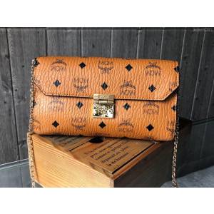 MCM女包 高端MCM 字母組合圖案 Millie Visetos包 MCM單肩包 MCM鏈條斜跨女包  mdmc1281