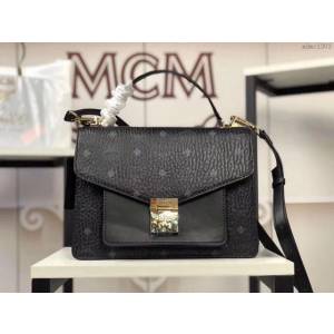 MCM女包 原單 6236 MCM新品 Patricia風琴式郵差包 MCM手提包 女手拎包 MCM單肩斜挎包  mdmc1303