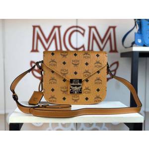 MCM女包 原單 6230 Patricia郵差單肩包 MCM經典圖案 MCM斜挎女包  mdmc1366