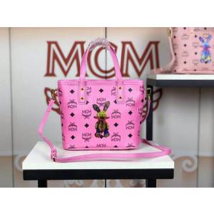 MCM女包 原單 6203 MCM兔子款 新款迷你購物袋 3D絲印兔子 可手拎單肩斜挎  mdmc1425