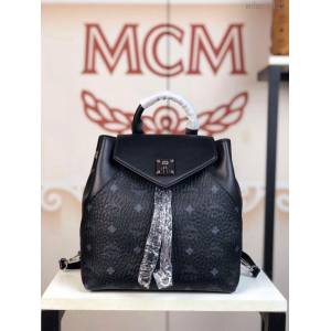 MCM雙肩包 原單 5922 2019新款 Essential兩用包 頂部邊緣抽繩設計 正面翻蓋 MCM女背包  mdmc1439