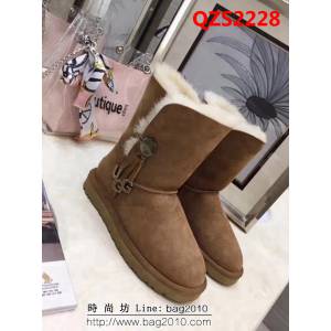 UGG 海外代購限量版 皮毛一體澳洲羊毛 時尚保暖 雪地靴 QZS2228