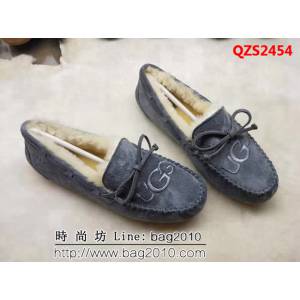 UGG 9022 新款毛毛 刺繡版 蝴蝶結 豆豆鞋 QZS2454