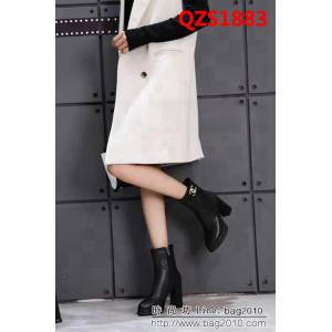 CHANEL香奈兒 專櫃正品 短靴新款 簡單舒適時尚 高跟防水臺短靴 QZS1883