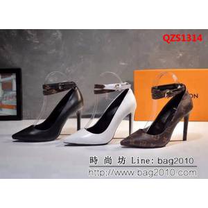 路易威登LV 2018 專櫃經典款 牛皮+花皮 女士單皮鞋 QZS1314