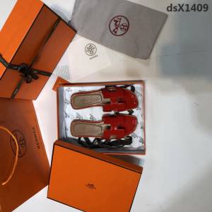 HERMES愛馬仕 頂級品質 2018漆皮系列 貴婦拖鞋 休閒百搭款 真皮底女拖鞋  dsX1409