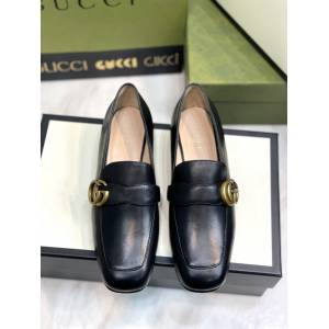 gucci女士羊皮鞋單鞋 古馳2020春夏專櫃新款休閒皮鞋 dx2897