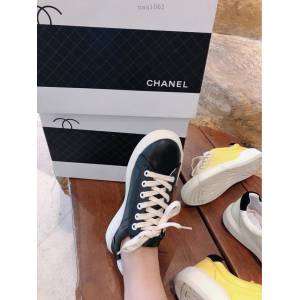 Chanel女鞋 香奈兒休閒百搭運動鞋 Chanel女款時尚板鞋  naq1061