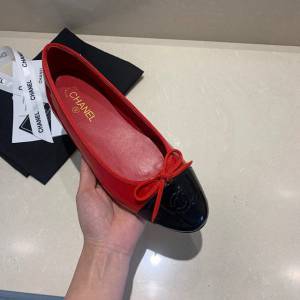 Chanel女鞋 香奈兒頂級芭蕾舞鞋 Chanel羊皮舒適平底鞋  naq1073