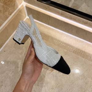 Chanel女鞋 香奈兒時尚經典涼鞋 Chanel中跟涼鞋  naq1088