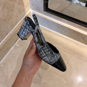 Chanel女鞋 香奈兒時尚經典涼鞋 Chanel中跟涼鞋  naq1093
