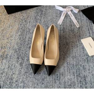 Chanel女鞋 香奈兒2020Cruise新款 小香單鞋 Chanel羊皮高跟涼鞋  naq1122