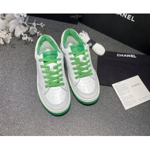 Chanel女鞋 香奈兒2020SS早春新款 糖果色休閒小白鞋 網紅明星同款  naq1260