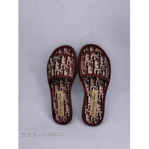 DIOR女鞋 迪奧飛織面料羊皮沙灘涼鞋 Dior真皮外穿拖鞋  naq1332