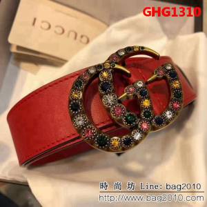 古馳CUCCI 爆款熱賣 義大利進口原版牛皮 帶身logo清晰美觀女士皮帶 GHG1310
