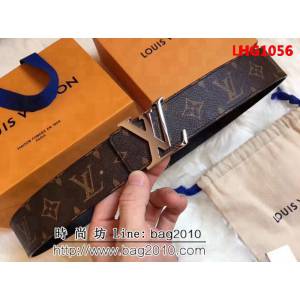 路易威登LV MADE in S ain 原單 M9821扣皮帶系列 高端男士皮帶 LHG1056