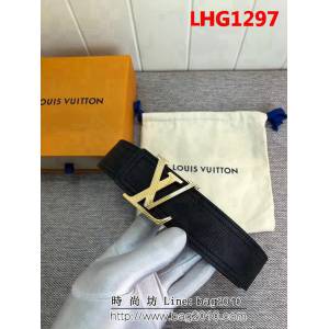 路易威登LV 原版牛皮 頭層小牛皮底 風格休閒 男士皮帶 LHG1297