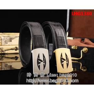 路易威登LV 進口鱷魚腹皮 鋼材質五金件 高端男士皮帶 LHG1380