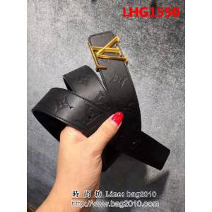 路易威登LV M0032路易威登精密壓紋 金字塔搭扣 男士皮帶 LHG1550